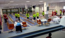 Cro nine pin bowling team win against Slo team in training mach